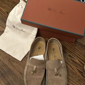 Loro Piana Tan Loafers (39)